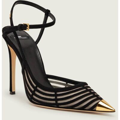 Elisabetta Franchi Szpilki zamsz czarny 36 Elisabetta Franchi Szpilki zamsz czarny 36