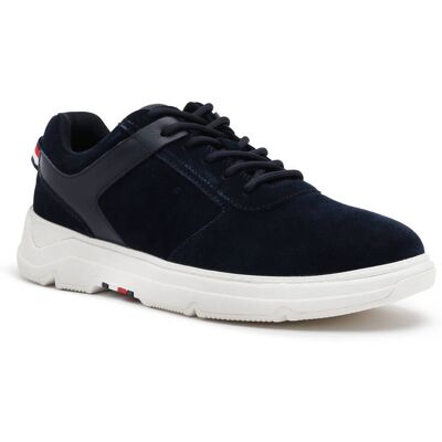 Tommy Hilfiger Skórzane sneakersy CORE HILFIGER granatowy 41 Tommy Hilfiger Skórzane sneakersy CORE HILFIGER granatowy 41