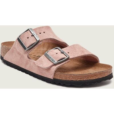 Birkenstock Klapki Arizona LEVE narrow fit zamsz różowy 39 Birkenstock Klapki Arizona LEVE narrow fit zamsz różowy 39