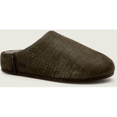 UGG Skórzane mule ELEA EMBOSSED z dodatkiem wełny szary 36 UGG Skórzane mule ELEA EMBOSSED z dodatkiem wełny szary 36