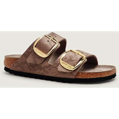 Birkenstock Klapki Arizona Big Buckle z dodatkiem skóry narrow fit beżowy 38 Birkenstock Klapki Arizona Big Buckle z dodatkiem skóry narrow fit beżowy 38