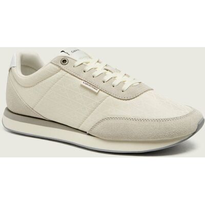 Calvin Klein Sneakersy RETRO RUNNER zamsz beżowy 43 Calvin Klein Sneakersy RETRO RUNNER zamsz beżowy 43
