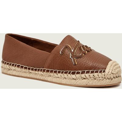 Kurt Geiger Skórzane espadryle KURT brązowy 36 Kurt Geiger Skórzane espadryle KURT brązowy 36
