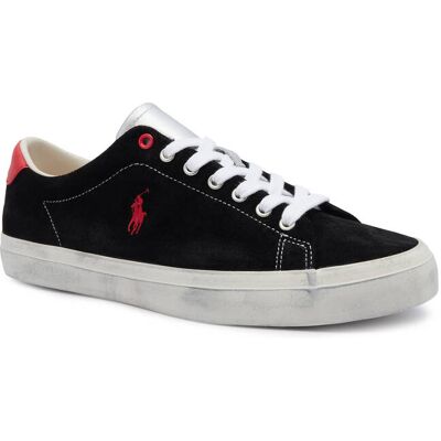 Polo Ralph Lauren Skórzane sneakersy LONGWOOD czarny 44 Polo Ralph Lauren Skórzane sneakersy LONGWOOD czarny 44