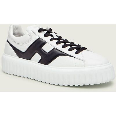 Hogan Skórzane sneakersy H-STRIPES ALLACCIATO H SPEZZATA biały 40 Hogan Skórzane sneakersy H-STRIPES ALLACCIATO H SPEZZATA biały 40