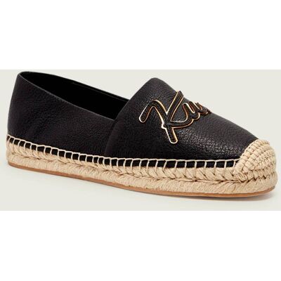 Kurt Geiger Skórzane espadryle KURT czarny 36 Kurt Geiger Skórzane espadryle KURT czarny 36