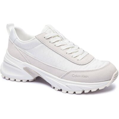 Calvin Klein Skórzane sneakersy HIKE biały 36 Calvin Klein Skórzane sneakersy HIKE biały 36
