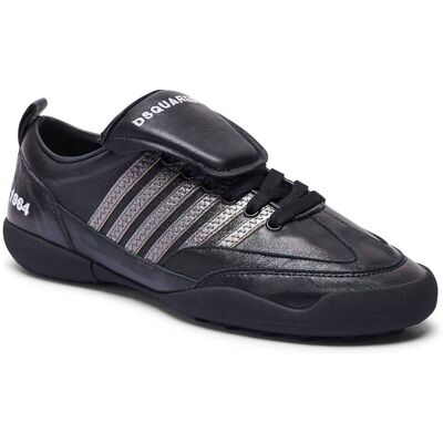 Dsquared2 Skórzane sneakersy Soccer czarny 44 Dsquared2 Skórzane sneakersy Soccer czarny 44