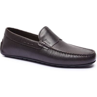 Boss BLACK Skórzane mokasyny Noel_Mocc_prw brązowy 40 Boss BLACK Skórzane mokasyny Noel_Mocc_prw brązowy 40