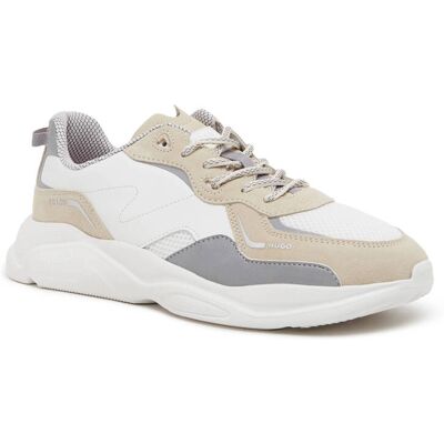 HUGO Skórzane sneakersy biały 42 HUGO Skórzane sneakersy biały 42