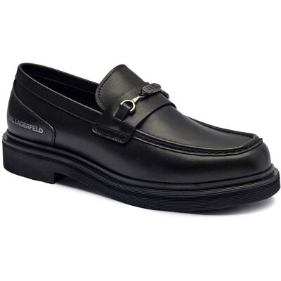 Karl Lagerfeld Skórzane loafersy KINGSTON czarny 40 Karl Lagerfeld Skórzane loafersy KINGSTON czarny 40