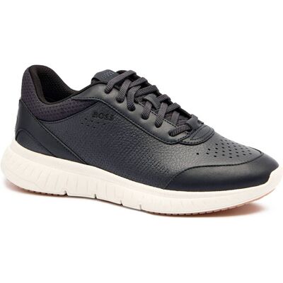 Boss BLACK Skórzane sneakersy Titanis_Runn_ltmx czarny 42 Boss BLACK Skórzane sneakersy Titanis_Runn_ltmx czarny 42