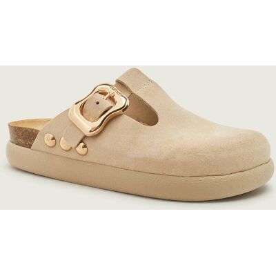 Scholl Mule FLORA CHUNKY zamsz beżowy 38 Scholl Mule FLORA CHUNKY zamsz beżowy 38