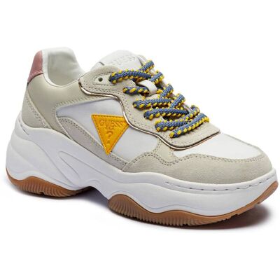Guess Sneakersy HAPYY zamsz beżowy 37 Guess Sneakersy HAPYY zamsz beżowy 37