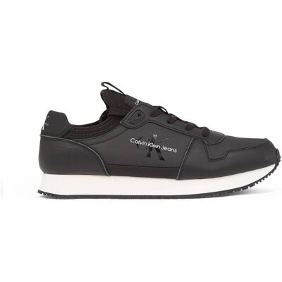 Calvin Klein Jeans Skórzane sneakersy Retro Runner czarny 40 Calvin Klein Jeans Skórzane sneakersy Retro Runner czarny 40