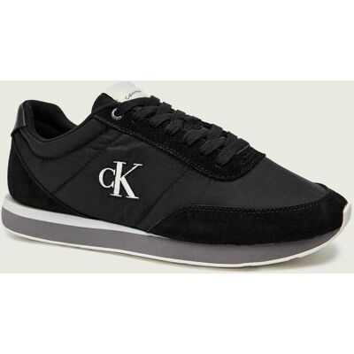 Calvin Klein Sneakersy RETRO zamsz czarny 42 Calvin Klein Sneakersy RETRO zamsz czarny 42