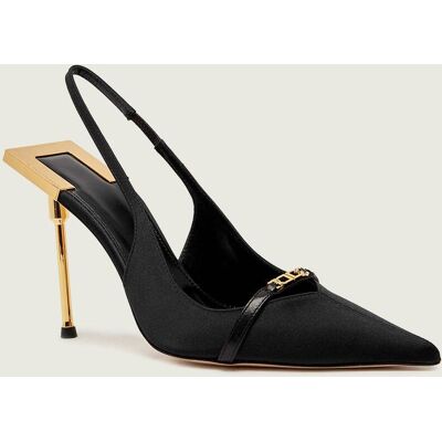 Elisabetta Franchi Szpilki z dodatkiem skóry czarny 37 Elisabetta Franchi Szpilki z dodatkiem skóry czarny 37