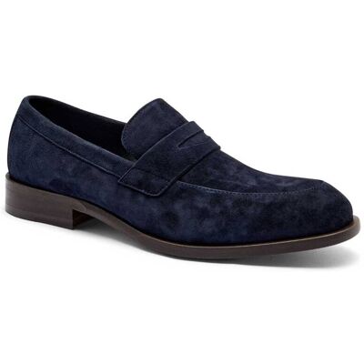 Boss BLACK Loafersy Limber zamsz granatowy 42 Boss BLACK Loafersy Limber zamsz granatowy 42