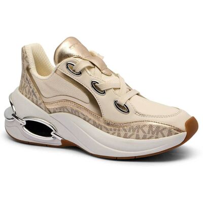 Michael Kors Skórzane sneakersy Toni kremowy 38,5 Michael Kors Skórzane sneakersy Toni kremowy 38,5