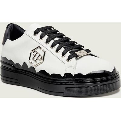 Philipp Plein Skórzane sneakersy Low Top biały 41 Philipp Plein Skórzane sneakersy Low Top biały 41
