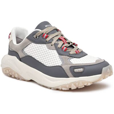 HUGO Sneakersy GO1ST_mesd z dodatkiem skóry szary 43 HUGO Sneakersy GO1ST_mesd z dodatkiem skóry szary 43