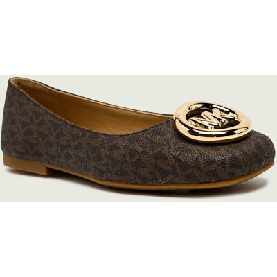 Michael Kors Baleriny MILAN z dodatkiem skóry brązowy 36 Michael Kors Baleriny MILAN z dodatkiem skóry brązowy 36