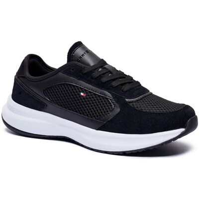 Tommy Hilfiger Sneakersy zamsz czarny 41 Tommy Hilfiger Sneakersy zamsz czarny 41