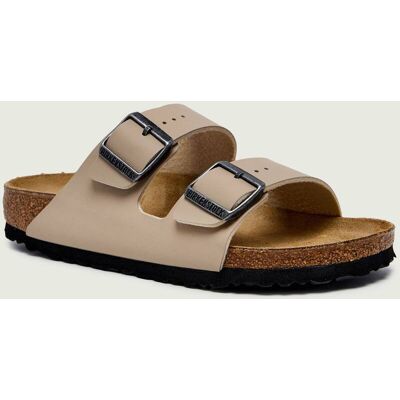 Birkenstock Klapki Arizona narrow fit z dodatkiem skóry beżowy 40 Birkenstock Klapki Arizona narrow fit z dodatkiem skóry beżowy 40