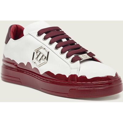 Philipp Plein Skórzane sneakersy Low Top biały 44 Philipp Plein Skórzane sneakersy Low Top biały 44