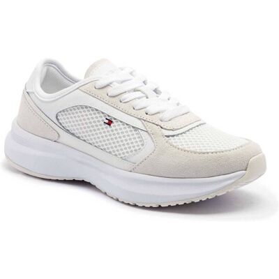 Tommy Hilfiger Mixed Texture Runner - Biały - UK5 Trampki Tommy Hilfiger Mixed Texture Runner - Biały - UK5 Trampki