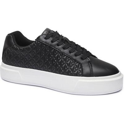 Calvin Klein Skórzane sneakersy BASKET LACE UP czarny 40 Calvin Klein Skórzane sneakersy BASKET LACE UP czarny 40