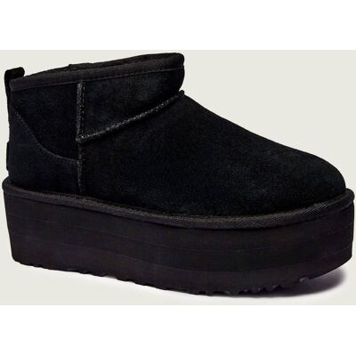 UGG Śniegowce W CLASSIC ULTRA MINI wełna zamsz czarny 40 UGG Śniegowce W CLASSIC ULTRA MINI wełna zamsz czarny 40