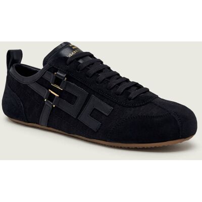 Elisabetta Franchi Sneakersy zamsz czarny 38 Elisabetta Franchi Sneakersy zamsz czarny 38