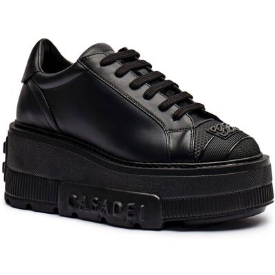 Casadei Skórzane sneakersy SALENTO czarny 40 Casadei Skórzane sneakersy SALENTO czarny 40