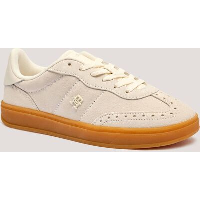 Tommy Hilfiger Skórzane sneakersy HERITAGE beżowy 38 Tommy Hilfiger Skórzane sneakersy HERITAGE beżowy 38