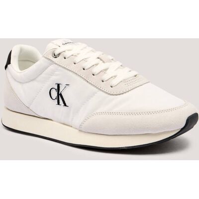 Calvin Klein Sneakersy RETRO zamsz biały 42 Calvin Klein Sneakersy RETRO zamsz biały 42