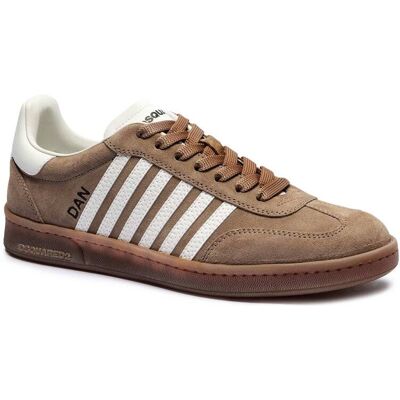 Dsquared2 Sneakersy BOXER zamsz beżowy 41 Dsquared2 Sneakersy BOXER zamsz beżowy 41