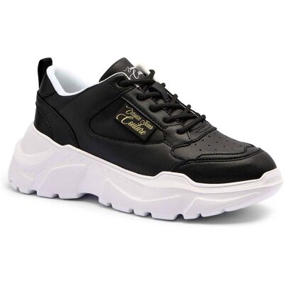 Versace Jeans Couture Sneakersy FONDO SPEEDTRACK DIS. SC2 z dodatkiem skóry czarny 40 Versace Jeans Couture Sneakersy FONDO SPEEDTRACK DIS. SC2 z dodatkiem skóry czarny 40