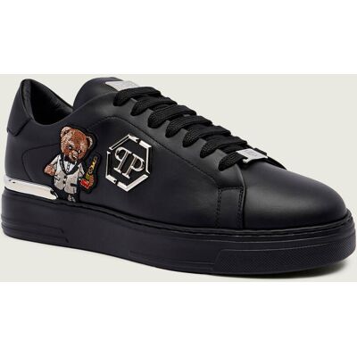 Philipp Plein Skórzane sneakersy Teddy Waiter czarny 41 Philipp Plein Skórzane sneakersy Teddy Waiter czarny 41