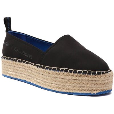 Calvin Klein Jeans Espadryle FLATFORM czarny 39 Calvin Klein Jeans Espadryle FLATFORM czarny 39