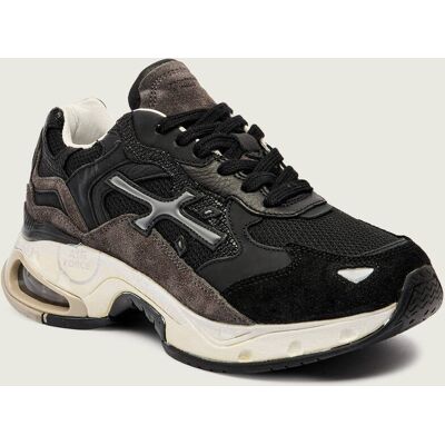 Premiata Skórzane sneakersy SHARKYD zamsz czarny 38 Premiata Skórzane sneakersy SHARKYD zamsz czarny 38
