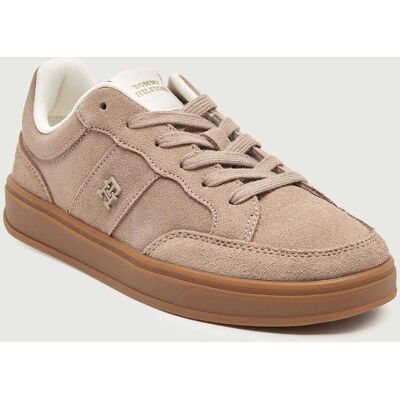 Tommy Hilfiger Sneakersy HERITAGE zamsz beżowy 37 Tommy Hilfiger Sneakersy HERITAGE zamsz beżowy 37
