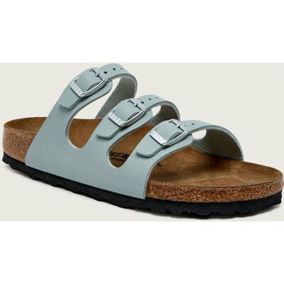 Birkenstock Klapki Florida narrow fit z dodatkiem skóry zielony 37 Birkenstock Klapki Florida narrow fit z dodatkiem skóry zielony 37