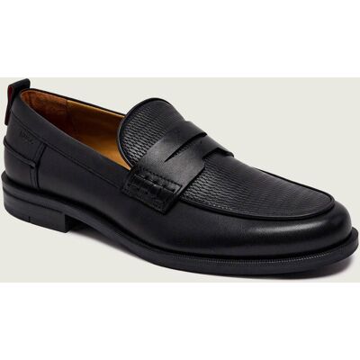 HUGO Skórzane loafersy Varian_loaf_ltcv czarny 41 HUGO Skórzane loafersy Varian_loaf_ltcv czarny 41