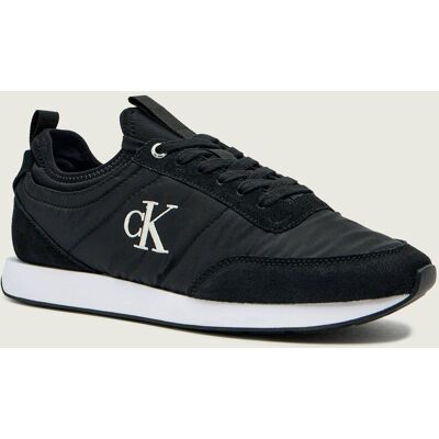 Calvin Klein Sneakersy RETRO RUNNER zamsz czarny 41 Calvin Klein Sneakersy RETRO RUNNER zamsz czarny 41