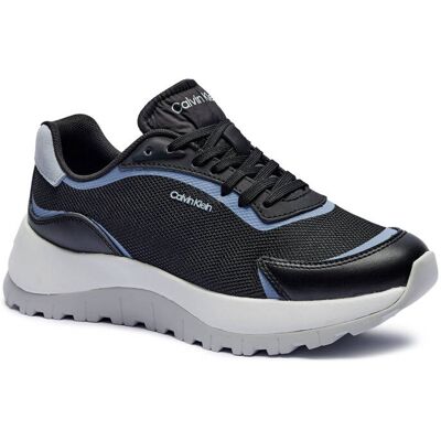 Calvin Klein Sneakersy z dodatkiem skóry czarny 39 Calvin Klein Sneakersy z dodatkiem skóry czarny 39