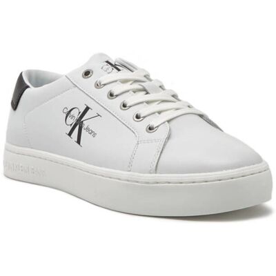 Calvin Klein Jeans Skórzane trampki CLASSIC CUPSOLE biały 44 Calvin Klein Jeans Skórzane trampki CLASSIC CUPSOLE biały 44