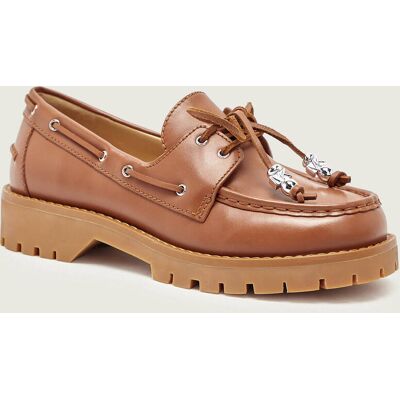 Michael Kors Skórzane loafersy KENNY brązowy 38 Michael Kors Skórzane loafersy KENNY brązowy 38