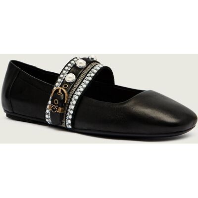Pinko Skórzane baleriny Max 04 Mary Jane czarny 37 Pinko Skórzane baleriny Max 04 Mary Jane czarny 37