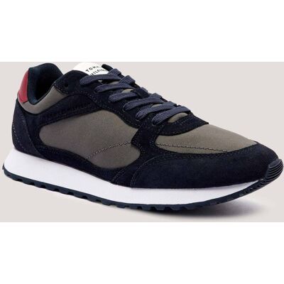 Tommy Hilfiger Sneakersy New Runner zamsz granatowy 43 Tommy Hilfiger Sneakersy New Runner zamsz granatowy 43